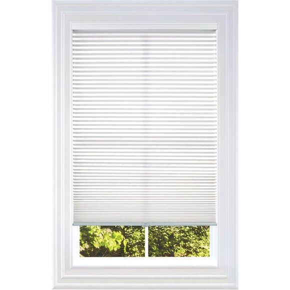 Cellular Honeycomb Cordless Shade Light Filtering White 34.5" W x 72" H - Picture 1 of 8
